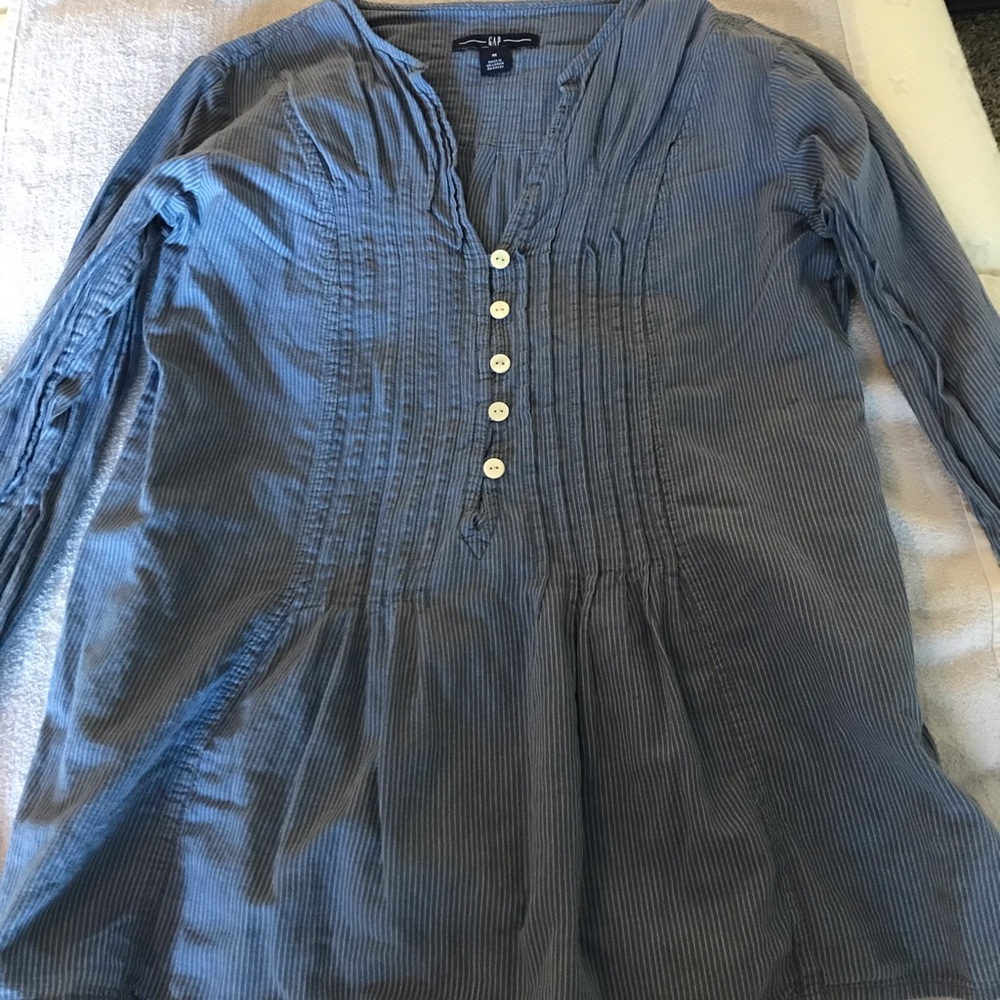 Gap, striped blue top